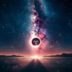 Nów księżyca i całkowite zaćmienie słońca w Baranie