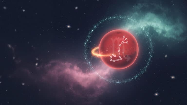 mars w skorpionie